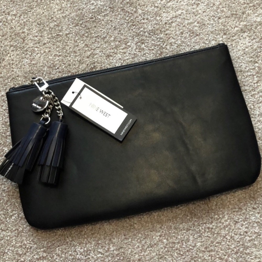 Black Nine West Large Clutch - NWT